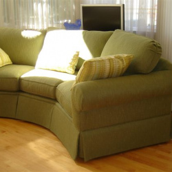 Reupholstered Green Couch