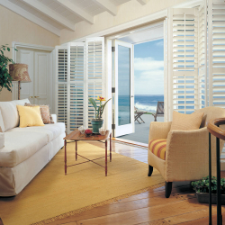 White Shutters over French Doors