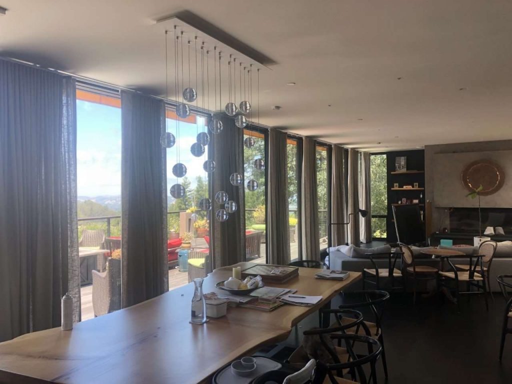 Ripple Fold Draperies Half Closed