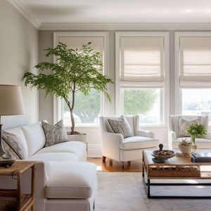 texton roman shade livingroom