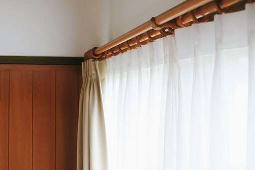 white sheer curtains